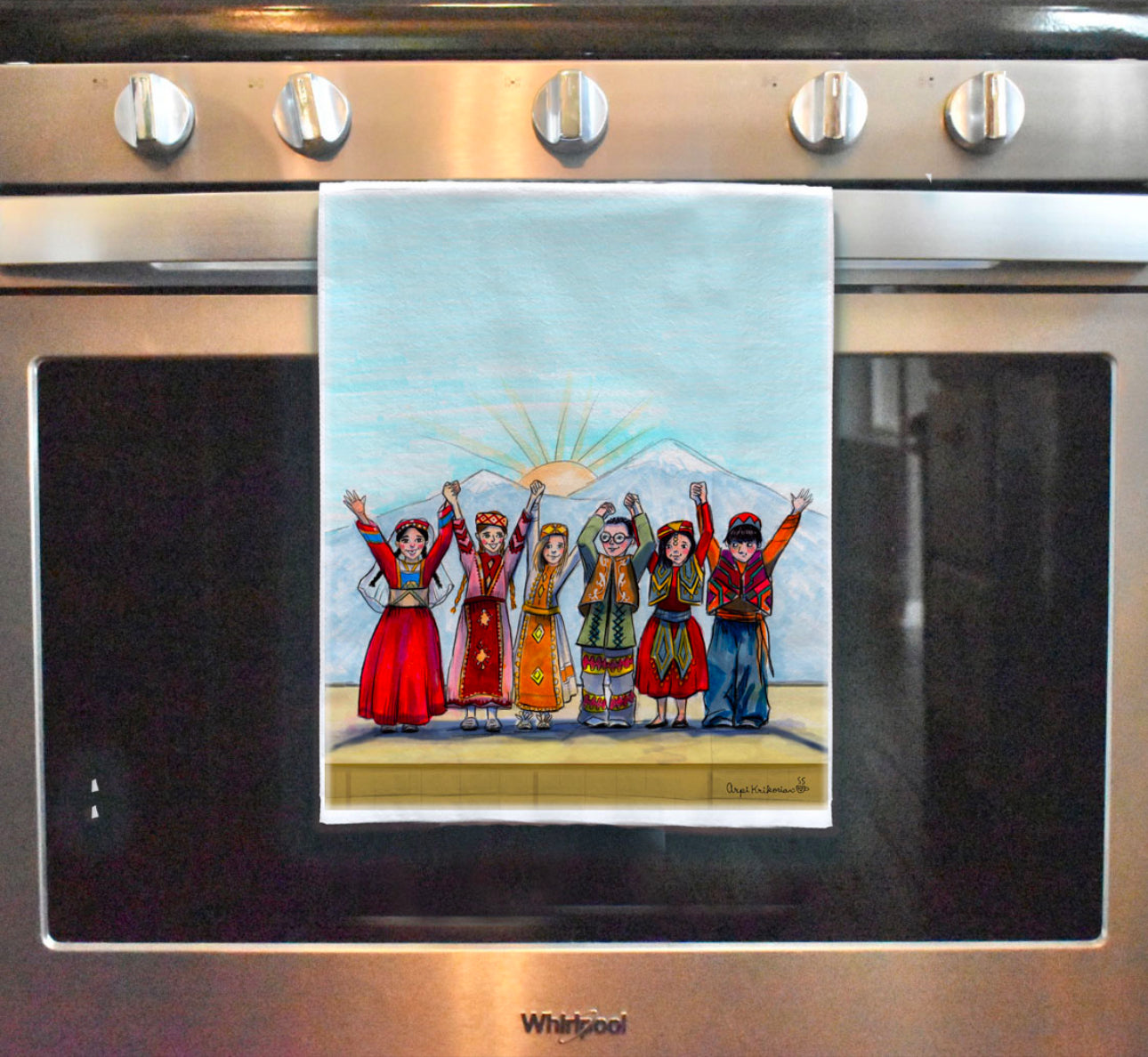 Hanted Tea Towel